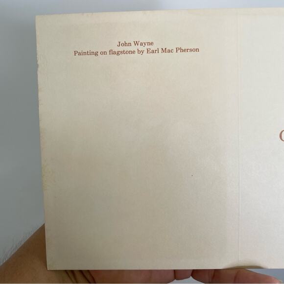 Vintage Greeting post cards John Wayne painting on flagstone by Earl Mac Pherson - Picture 5 of 5